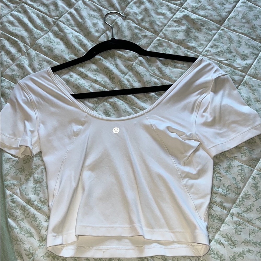 lululemon athletica White Fitted Align Crop top